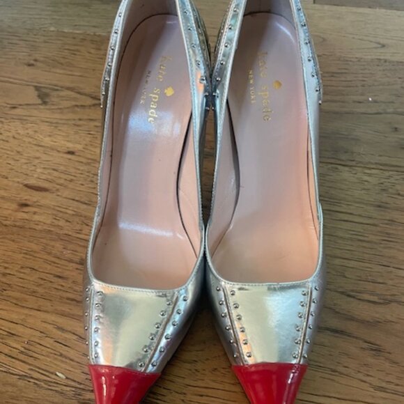 Kate Spade "Flame" Leather Pumps - Picture 1 of 4